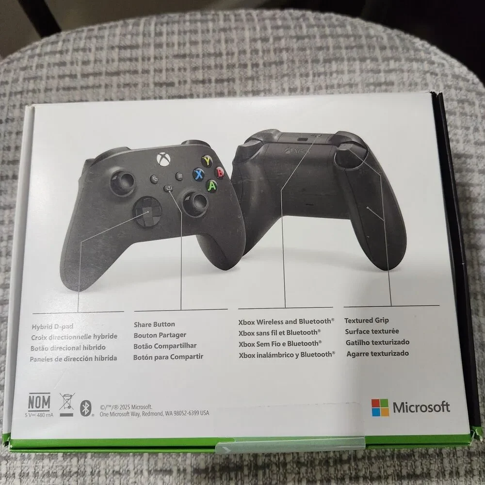 New Xbox Wireless Controller Carbon Black for Series X|S One PC Mobile Sealed